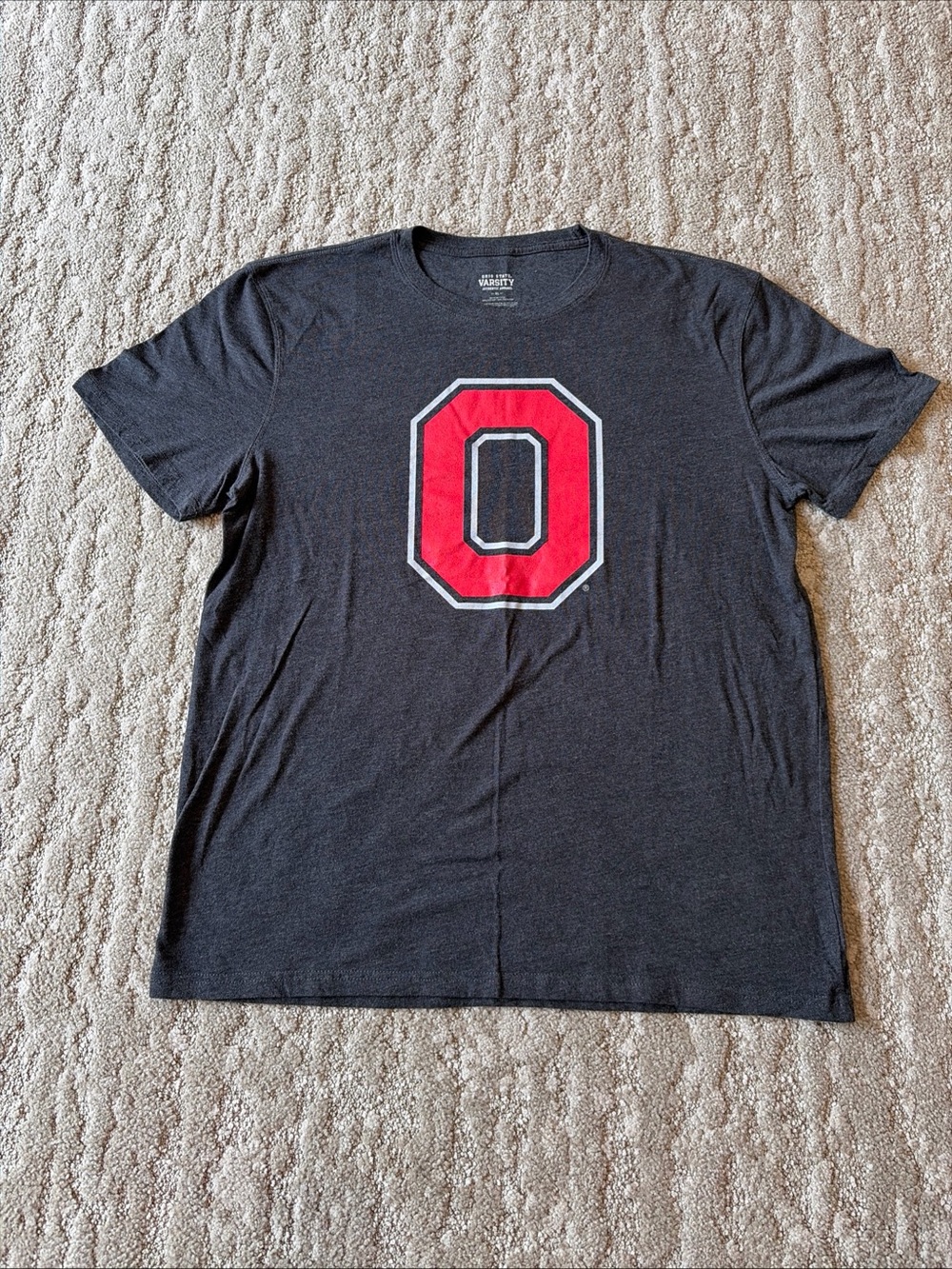 The Varsity Men’s XL Short Sleeve T-Shirt Black Ohio State Buckeyes Block O